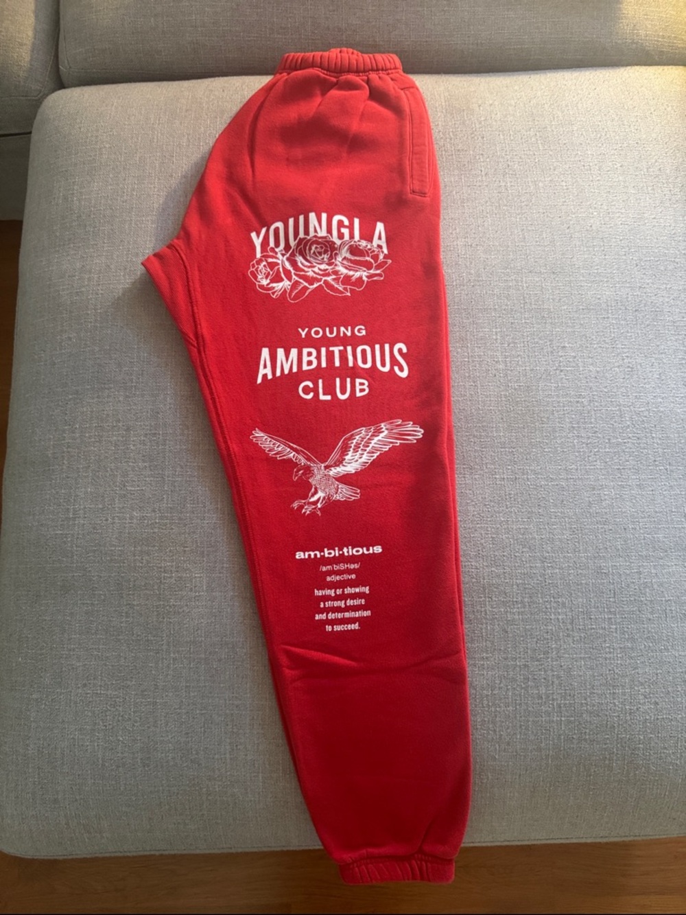 YoungLA Red Immortal Joggers Size S Men’s